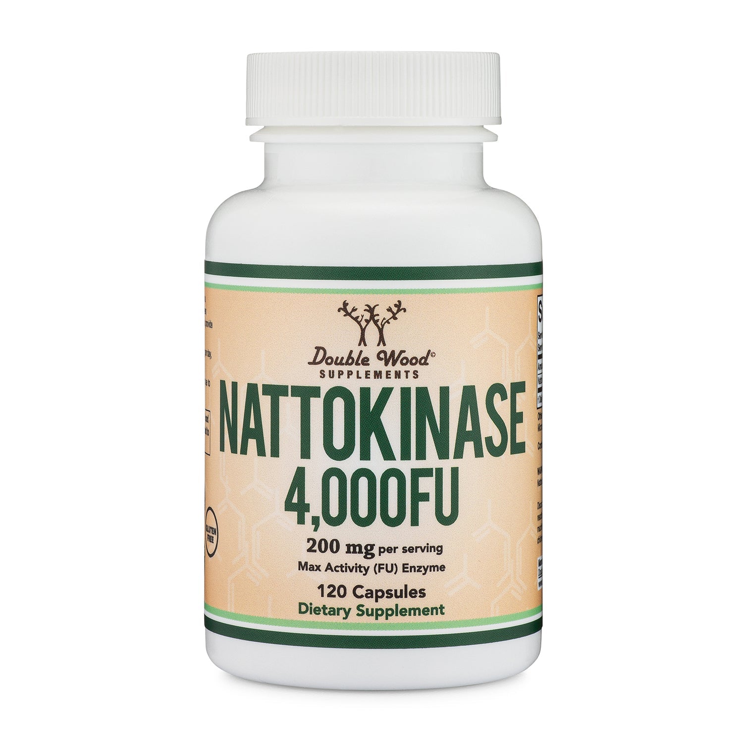 Double Wood Nattokinase bottle from the official product site