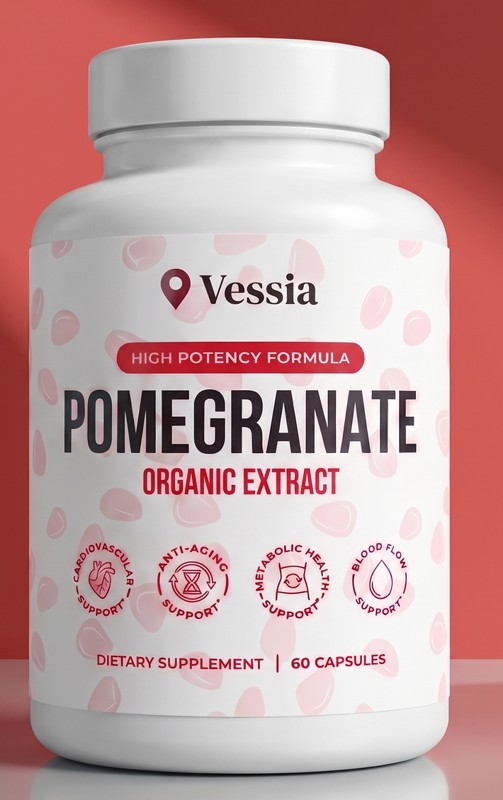 Vessia Pomegranate Extract Capsules 60 capsule bottle